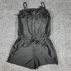 FCNY Shorts Romper‎ Jumper One Piece Women's Size Small Black Summer